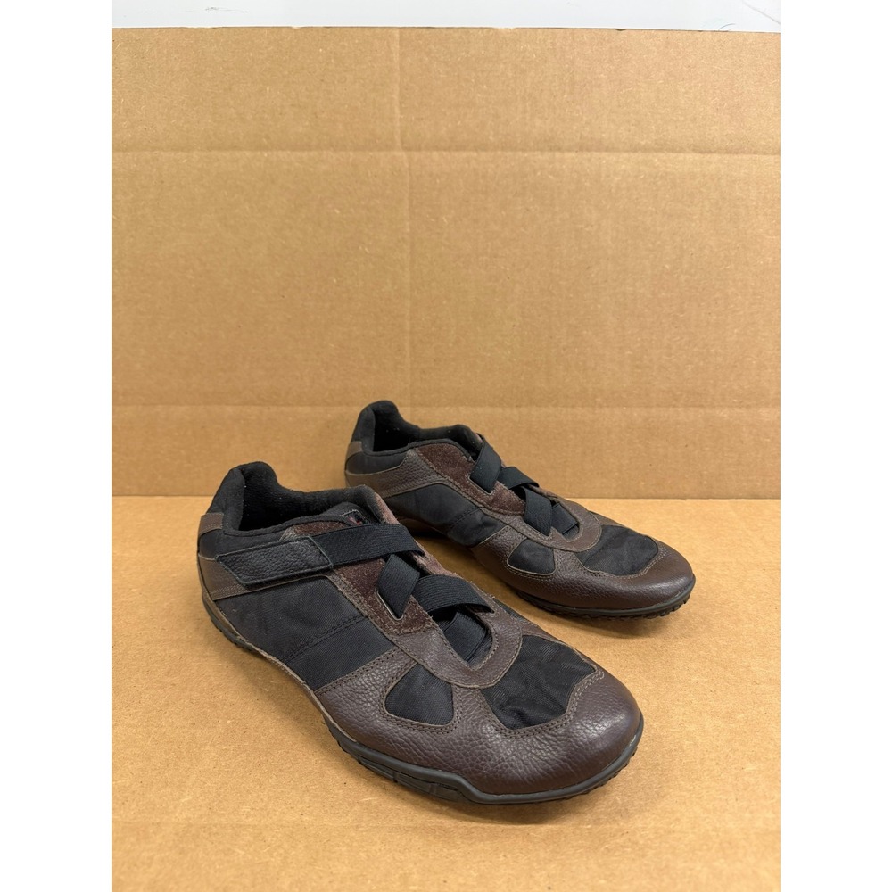 Diesel Nicy Cow Leather Slip On Sneaker Black Brown Mens Size 10 US / 43 EU